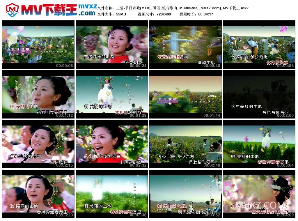 王莹-节日欢歌(MTV)_国语_流行歌曲_MC305383